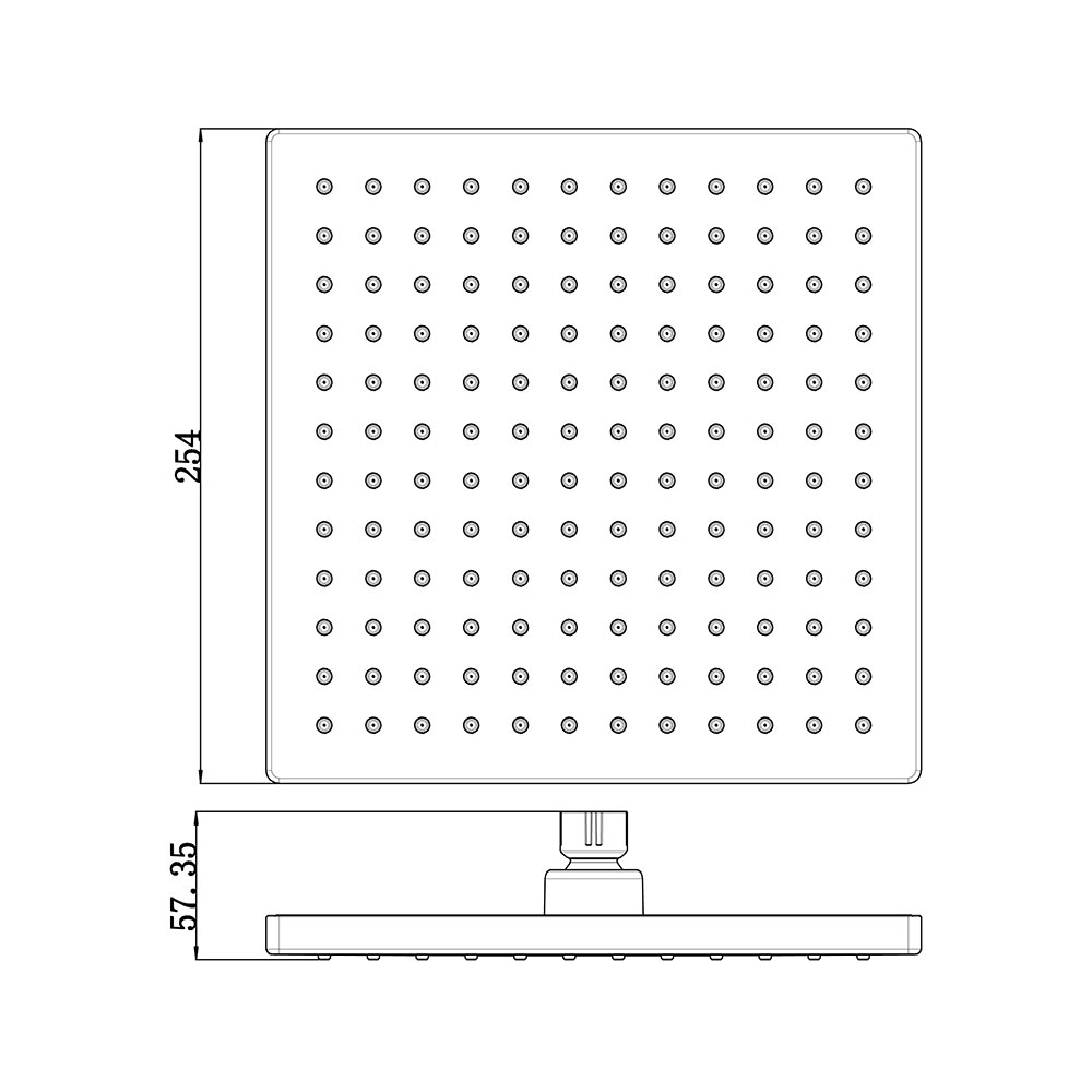 Rosa Square Shower Head - Image 2